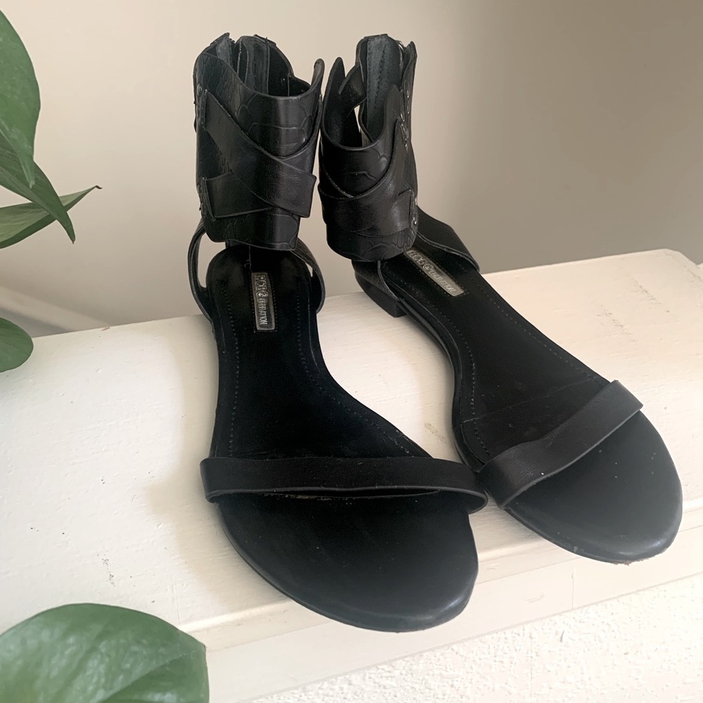 BCBGeneration, Black Bandage Sandals